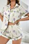 Floral Printed Shorts Pajama Set - 2