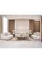 طقم أريكة من الشنيل 3 قطع مقاس 262×112×101 سم باللون الرمادي الفاتح