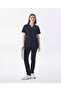 Classic - Fake Sleeve Navy Blue Women's Lycra Uniform Set with Extra Pockets - 6