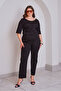 Lycra Elastic Waist Stone Printed Mom Jeans - 4