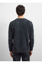 Anthracite Men's Crew Neck Regular Fit Sweater B35W40036 - 7