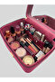 Makeup Bag with Mirror Travel Organizer Cosmetic Bag - 3