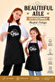 Beautiful Aile Liquid-Proof Waterproof Kitchen Apron Adult and Children's Apron - 2