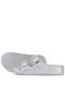 Pienn Silver Glitter Buckle Girls' Summer Slippers - 8