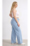 New Season-High Waist Elastic Open Ice Wide Leg Pants - Flexible and Comfortable Cut Jeans - 5
