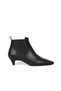 Black Leather Women's Heeled Boots 40Wb2320