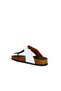 White Open Toe Sandals Leather Men's Flip Flops Slipper 05Mt101 - 4