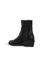 Black Leather Women's Heeled Boots 39Wb2583 - 4