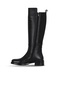 Black Flotter Leather Women's Flat Boots 33Wc1170 - 3