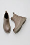 Mink Light Leather Women's Boots with Wedge Heel Boots 01Wv1300