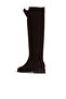 Brown Suede Women's Flat Boots 33Wc12520 - 4
