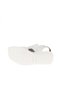 White Cracked Leather Women's Wedge Heeled Sandals 01Wy2407 - 5