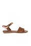 Tan Shiny Leather Women's Sandals 01Wu7449 - 2