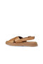 Tan Tan Leather Women's Sandals 01Wy9403 - 4