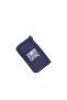 Navy Blue Leather Keychain