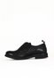 Black Leather Women's Flat Shoes 01Wd1501 - 3