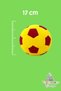 Plush Football Ball Toy Pillow 17 cm - 3