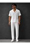 Crinkle Fabric Summer Lycra Unisex Women's Men's Short Sleeve Top and Bottom Wrinkled Summer Set - 2