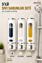 3Pcs Liquid Soap Dispenser 400ml Wall Mounted Shower Soap Shampoo Dispenser Kitchen Bathroom Soap Holder M-52 - 5