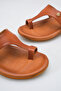 Women's Tan Soft Sole Flip Flops - 4