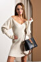 Sn 1438 Women's Shoulder Bag Handbag Arm Bag Daily Black-Tan - 3