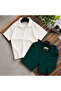 Men's Ottoman Fabric Zipper T-Shirt Shorts Summer Bottom Top Set