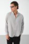 Men's Breathable Muslin Fabric 100% Cotton Washable Pocketless Shirt - 5