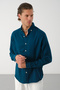 Men's Breathable Muslin Fabric 100% Cotton Washable Pocketless Shirt - 2