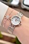 Rose Silver Color 25 mm Women's Wristwatch with Gift Packaging - 2