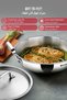 Argent 28cm 5.7L Tri-Ply Stainless Steel Deep Stir-Fry Pan Lid Healthy Cooking Induction Gas - 4