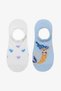 Girl's Mermaid Love 2-Piece Multicolored Ballerina Socks