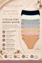 Women's Panties 7-Pack Stretch Fabric Cotton Pcs Ribbed Knit Rib Knit Corded Fabric
