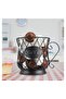 Cup Shape Wire Coffee Pod Storage Basket, Large Capacity Stand for Coffee Bags Black - 6