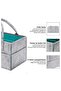 Foldable Diaper Caddy Organizer, Baby Storage Bag with Multiple Compartments - 5