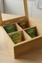 Mina - Bamboo 4 Compartment Storage Box - 3