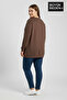 Women's Plus Size Ny New York Printed Crew Neck Slim Sweatshirt Spr26Bswk956-15 - 3