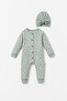 Baby Romper with Button Closure Hat