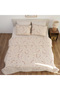 Double Floral Patterned Multi-Purpose Bedspread & Pique Set with 4 Pillowcases and Elastic Sheets