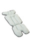 2 in 1 Stroller and High Chair Cushion Green Flower 100% Cotton - 2