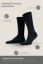 Men's Four Seasons Organic Four-Pair Socks Navy Blue - 3