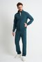 Petrol Blue Premium Comfortable Fit Seasonal Soft Textured Men's Tracksuit Set - 7