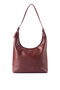 Perilla Faux Leather Adjustable Strap Women's Shoulder Bag Claret Red - 3