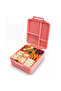 Cherry Food Grade Tritan Bento Lunch Box with Food Jar, 4 Compartments - Pink - 5