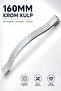 Furniture Kitchen Cabinet Drawer Door Cabinet Door Handle Handle Chrome 160 mm Metal Handle