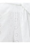 Crop Embroidery Trousers with Belt Detail - 6