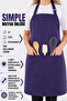 Simple kitchen apron with adjustable strap - 4