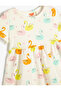 Dress Short Sleeve Crew Neck Cotton Swan Printed - 3