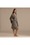 Solid Bamboo Unisex Bathrobe Mink - 3