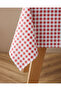 Gridlane Pvc Round Tablecloth 140 cm Red - 2