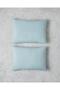 Petit Check Cotton 2-Piece Pillow Case 50X70 cm Green-Blue